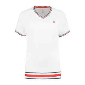 194228-100 | WOMENS HERITAGE SPORT TEE | WHITE