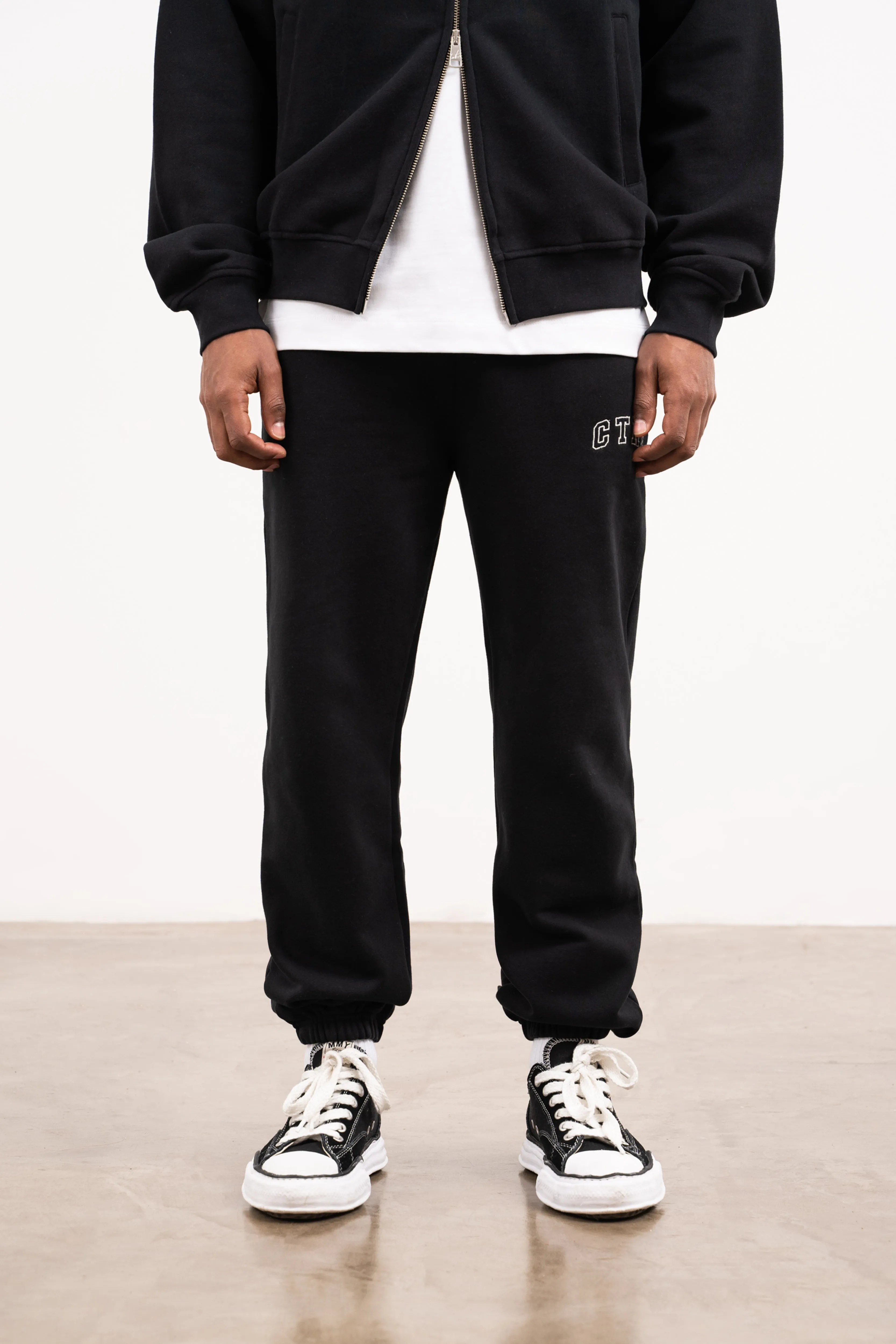 CTRE RELAXED CUFFED JOGGERS - BLACK