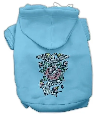 Eagle Rose Nailhead Hoodies Baby Blue L (14)