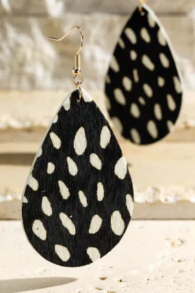 FME265 Leather Tear Drop Dalmation