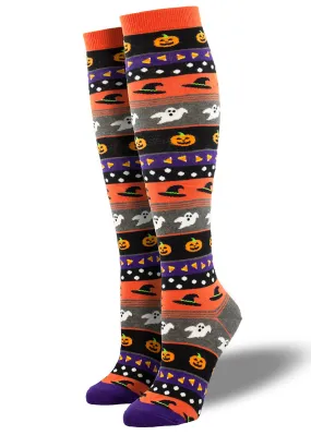 Halloween Icons Knee Socks