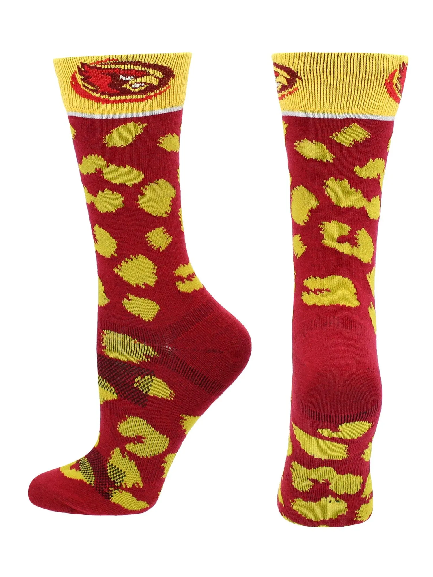 Iowa State Cyclones Socks Womens Savage Crew Socks