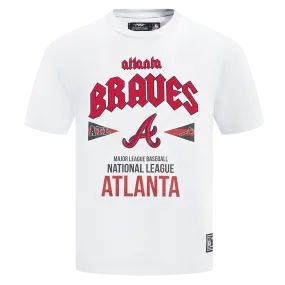 MLB ATLANTA BRAVES CITY TOUR MEN'S CJ DROP SHOULDER TOP (WHITE)