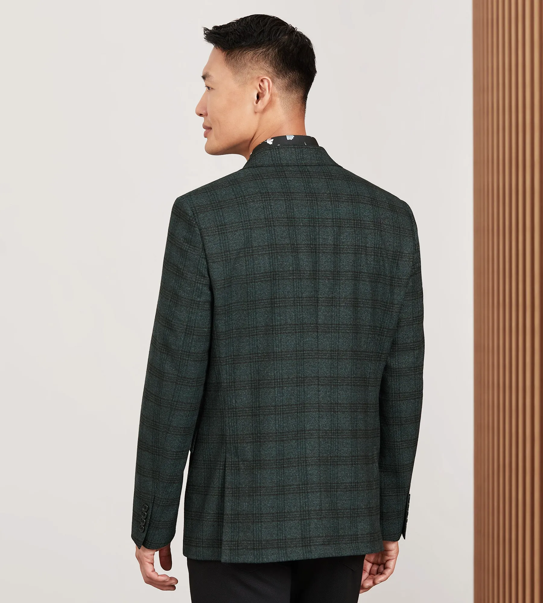 Modern Fit Woven Plaid Sport Jacket