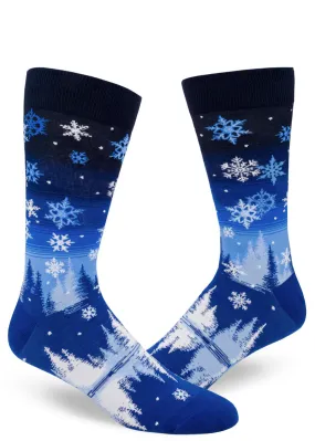 Snowflakes Men's Socks